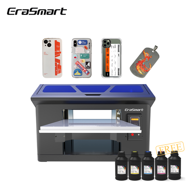 Erasmart 3545 UV Inkjet Printer Printer Inkjet Printer with Epson XP600 2 Print Heads Automatic Printing Machine