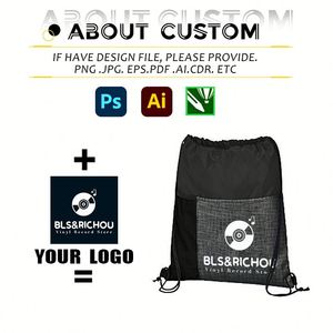 Custom Logo Drawstring <b>Bag</b> Eco-Friendly Waterproof Polyester Drawstring Backpack Promotional Gifts Fitness Drawstring Backpack - Product Image 3