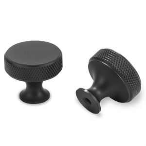 New Arrival Modern Home Bathroom Bedroom Wardrobe Drawer Kitchen Aluminium <b>Door</b> Knurled <b>Door</b> <b>Handle</b> <b>Round</b> Knob Eco-Friendly - Product Image 1