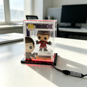 Wholesale Custom LED Acrylic Display Case Clear Protector Box for 4 Inch Funko Vinyl Figures - Product Image 5