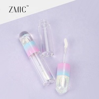 Tube de brillant à lèvres Quicksand Glitter, flacon de gloss unique 7ml, étiquette personnalisée, emballage vide pour rouge à lèvres liquide transparent, tube en plastique
