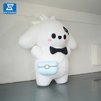 Poupées gonflables de sculpture gonflable de chien de caractère d'anime de chiot mignon pour des activités commerciales