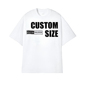 Oversized Printed Cotton T-Shirt Men 230gsm Heavyweight Breathable Soft Relaxed Fit Daily Casual Custom <b>Logo</b> Wholesale - Product Image 1