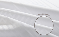 Ensemble de literie de chambre à coucher 100% coton, drap de lit de couleur blanche, taille unique en percale