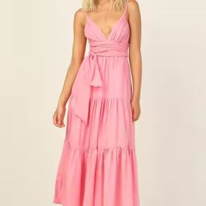 Vestido de Verano de Lino Maxi para Mujer, Estilo Vintage, con Tirantes Finos, Modesto, a la Moda, Precio Bajo, Gran Venta - Product Image 3