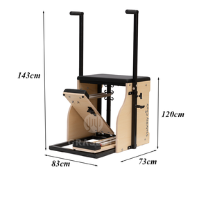 Chaise de Pilates Wunda en bois d'érable pour le <span class=keywords><strong>yoga</strong></span>, l'équitation et le fitness, Reformers stables pour les exercices de Pilates - Product Image 4