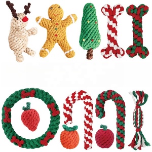 Juguete <span class=keywords><strong>de</strong></span> Cuerda para Perros Resistente a Mordidas con Forma <span class=keywords><strong>de</strong></span> Árbol <span class=keywords><strong>de</strong></span> Navidad y Papá Noel, Juguete Masticable <span class=keywords><strong>de</strong></span> Algodón para Cachorros - Product Image 2