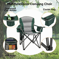 Chaise pliante en fer personnalisable avec accoudoirs, chaise de jardin moderne, chaise de pêche, chaise de parc, utilisation extérieure, chaise pliable portable surdimensionnée en Oxford