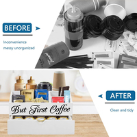 Usine Offres Spéciales Tassimo Panier Noir En Bois Bambou Café Keurig K Tasses En Bois Dosettes Capsules Boîte Titulaire pour Dolce Gusto