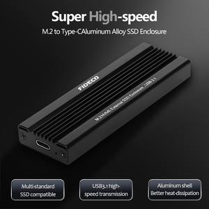 FIDECO USB3.2 10Gbps M.2 SSD Recinto Protocolo dual NVMe/SATA Estuche de disco duro <span class=keywords><strong>externo</strong></span> portátil para negocios de edición de video 4K - Product Image 3