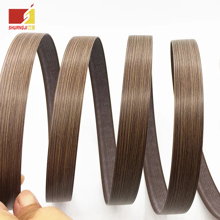 The high quality lowest price Environmental 2mm Wood Grain PVC/ABS Edge banding for Foam Board