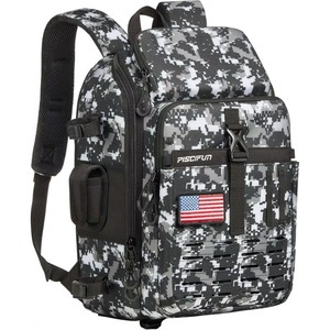 Mochila de Pesca con Portacañas, Impermeable, con Correas de Hombro Ocultas, Muestra Gratis - Product Image 1
