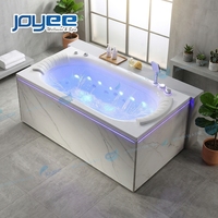 Baignoire de massage à remous JOYEE de 1,7 m, baignoire autoportante en acrylique, design moderne