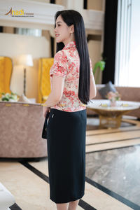 AVJ68 Falda moderna de moda para mujer alta moda por nieve Tela coreana buena retención de forma Elegante ropa de oficina - Product Image 6