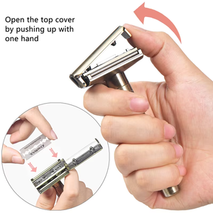 Custom Men's Adjustable <strong>Safety</strong> <strong>Razor</strong> 1-6 Sharpness Stainless Steel Double Edge Shaving <strong>Blades</strong> - Product Image 4