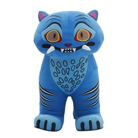Disfraz de Mascota Inflable de Tigre Azul de 2M y 2.6M de Altura para Adultos