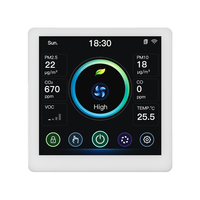 Contrôleur multifonctionnel pour système de ventilation à récupération de chaleur HVAC, récupérateur, moniteur de qualité de l'air domestique mural pour l'air frais