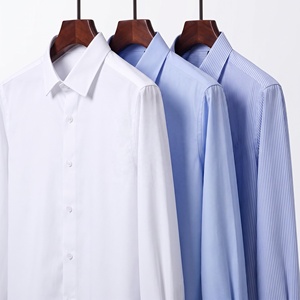 Camicia da Uomo di Lusso 200S in Cotone 100% a Fibra Lunga, 4 Strati, Non Stiro, Colletto Rigido, per Business, Ingrosso OEM - Product Image 3