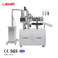 Machine de remplissage et de scellage de tubes cosmétiques LIENM, haute précision, remplisseuse et scelleuse de tubes en plastique à ultrasons pour crème pour le visage