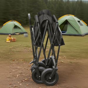 Chariot de camping pliable multi-usage pour la plage, le pique-nique, l'épicerie, le marché et le jardin - Product Image 1