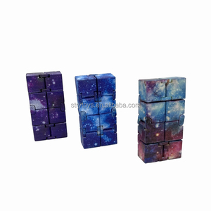 Bán Buôn 4Mm Chống Căng Thẳng Chống Lo Âu Giải Nén Giảm Áp Đồ Chơi Vô Hạn Bầu Trời Đầy Sao <span class=keywords><strong>Fidget</strong></span> Cube - Product Image 5