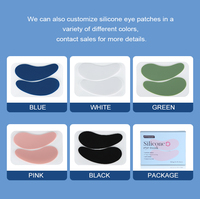 Personnalisable Collagène Or Réutilisable Silicone Sous Les Yeux Masques Feuille Patch Gel Insert Acide Hyaluronique Masque