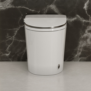 En gros WC intelligent en céramique à cuvette allongée avec bidet intégré, siège chauffant, chasse d'eau automatique, séchoir et veilleuse - Product Image 5