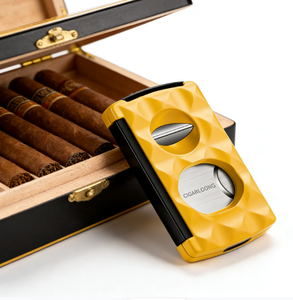 Taşınabilir Çift Taraflı Çok Fonksiyonlu Paslanmaz Çelik Puro Kesici, V Kesim Düz Kesim Puro Delici Tutucu ile - Product Image 2