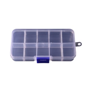 Model Storage Box 10 Grids <b>Tool</b> Organizer <b>Case</b> With Buckle Closure For Fishing Accessories Dust Resistant Plastic Container - Product Image 5
