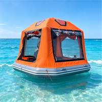 Tente flottante gonflable Île gonflable Camping flottant Shoal Bateau Plate-forme Famille Camping Radeau Tente