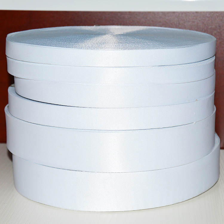 Custom Polyester Thick White Ribbon Webbing For Sublimation Printing Lanyard Image 3