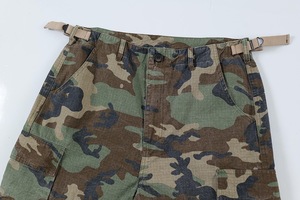 Wholesale Custom Cargo Short Camouflage Elastic Waist Vintage Mult Pocket Baggy Breathable Camouflage Cargo Shorts <b>for</b> Men - Product Image 5