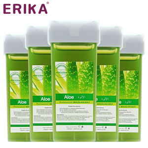 OEM personalizado 100g cartucho depilatorio rollo cera no tejida tira 100g suave <span class=keywords><strong>Aloe</strong></span> <span class=keywords><strong>Vera</strong></span> rollo cera depilación para uso de belleza - Product Image 5