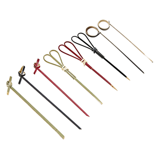 Piques à cocktail en bambou écologique à long manche, épaissies, robustes et non-cassables, idéales pour les burgers, sandwichs et fruits – Vente directe usine - Product Image 6