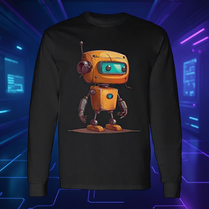 Disfraz de Robot Niño Little Ai, Camiseta Premium de Manga Larga para Amantes de las Máquinas - Product Image 3