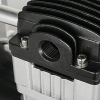 Kompresor Udara Piston HCEM Tanpa Oli 1100W AC, Kompresor Udara Bebas Oli untuk Industri