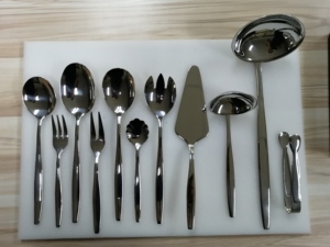 Juego de Cubiertos de Acero Inoxidable, Cubiertos con Funda de Cuero, Tenedor Cuchillo y Cuchara, Ideal para Hotel y Restaurantes, 72 Unidades - Product Image 5