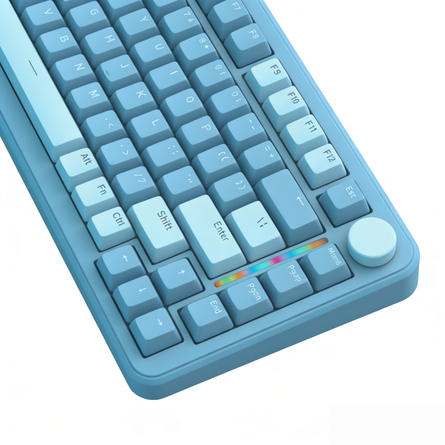 PJT-DKB2194 OEM ODM 82-Key Mechanical Gaming Keyboard Sink-type Mechanical Keyboard Wireless Tri-Mode RGB Version
