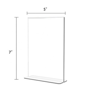 5X7 Acrylic T-Type Đăng Chủ Bảng Top Đăng Stands Acrylic Bàn Đăng Chủ Hiển Thị - Product Image 1
