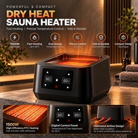 Tenda Sauna Uap Kering Bulat Motif Titik Dua Warna, Pod Sauna Portabel untuk Spa Rumah OEM