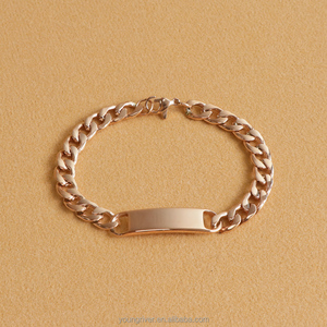 2024 Bracelets de Couples à la mode 8mm Bracelet chaîne <span class=keywords><strong>gourmette</strong></span> Bracelets gravés personnalisés pour lui son cadeau personnalisé - Product Image 5