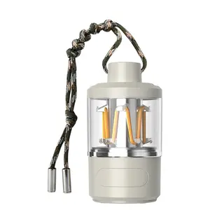 Linterna de Camping para exteriores, lámpara de Camping impermeable, portátil, pequeña, con atenuación continua, estilo único, Popular, LED