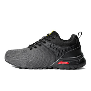 Chaussures de randonnée en mesh pour hommes, bout rond, respirantes, semelle extérieure en caoutchouc, semelle intermédiaire en EVA, toutes saisons, pour la marche, la course et le trekking en plein air - Product Image 5