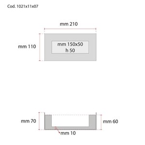 Scatola di gioielli blu raso 210x110x70 MM - Product Image 4
