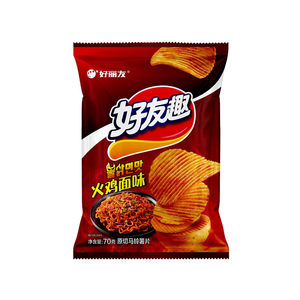 Snack Asiatici all'Ingrosso, Nuovi Gusti di Patatine Fritte al Sapore di Noodle Turco, 70g - Product Image 1