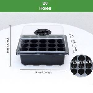 Kit de démarrage professionnel pour semis à 20 cellules - Barquettes et pots isolés pour la culture à domicile - Product Image 6