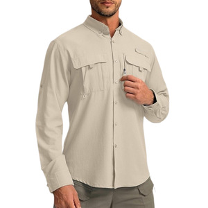Camisa Casual de Manga Larga para Hombre, Estilo Japonés, para Otoño, Transpirable, de Secado Rápido, con Protección Solar, para Senderismo y Trekking, OEM ODM - Product Image 5