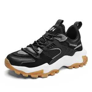 Casual trend erkek Sneakers açık dayanıklı nefes yürüyüş erkekler için spor ayakkabı özel Logo klasik örgü