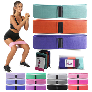 Vente chaude Bandes De Résistance Ensemble Coton Tissu Latex Naturel Squat Yoga Bandes D'exercice Pour La Gym À Domicile - Product Image 1