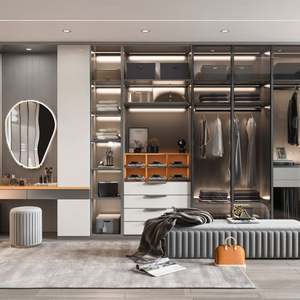 Placard moderne Santopova : conception intégrée de rangement et d'angle de détente - Product Image 3